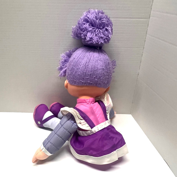 Vintage Rainbow Brite Shy Violet 11" Doll 1984 Plush Purple Hallmark No Sprite - Picture 3 of 8